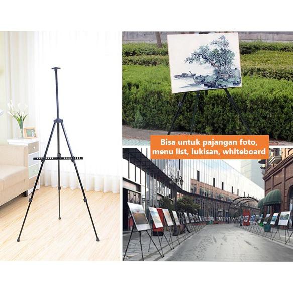 

Limit Edision ◇ Holder Easel Stand holder Melukis Standing Easel besi tripod holder lukisan ◇