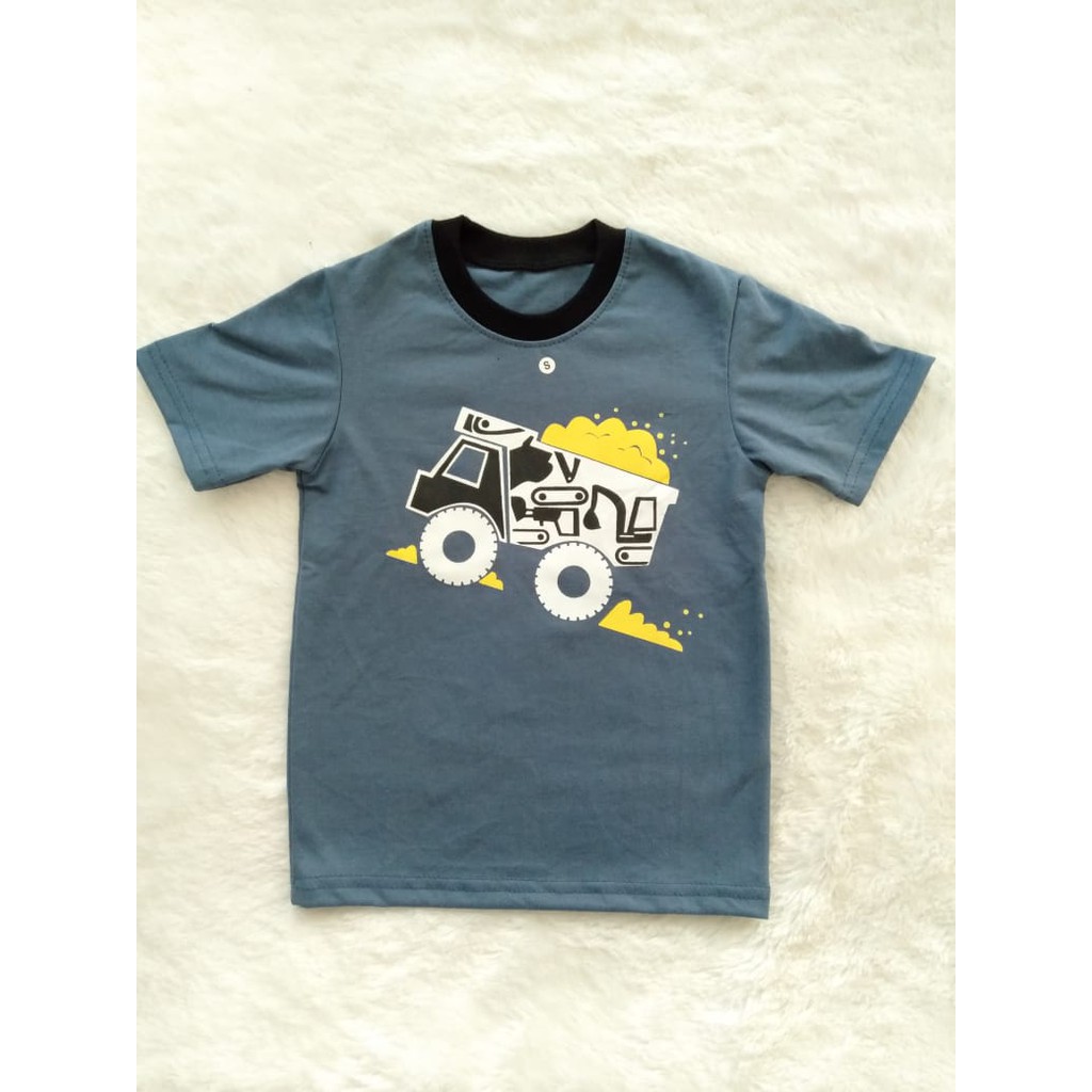 kaos anak motif karakter ukuran XL usia 4-5 tahun-7