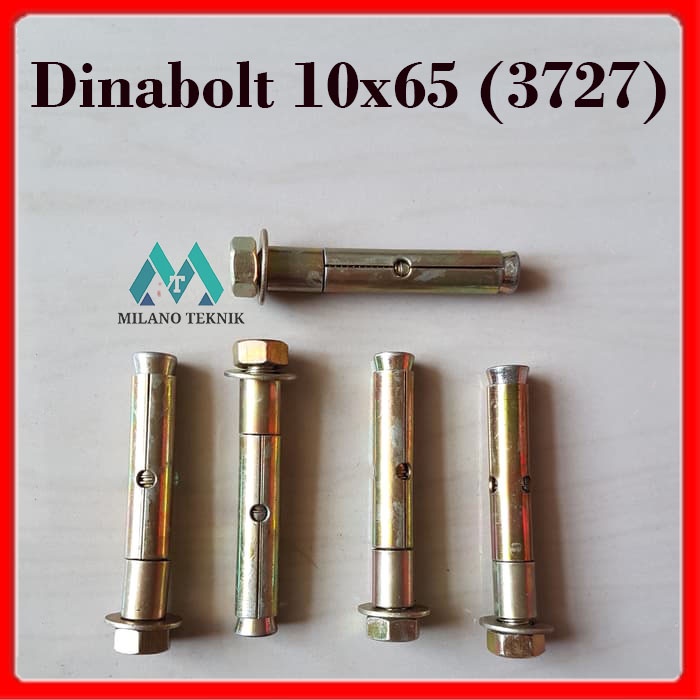 Dinabol 10x65 (isi 10pcs) Baut Beton Tanam Dinding Beton 10x65 Ukuran 10mm