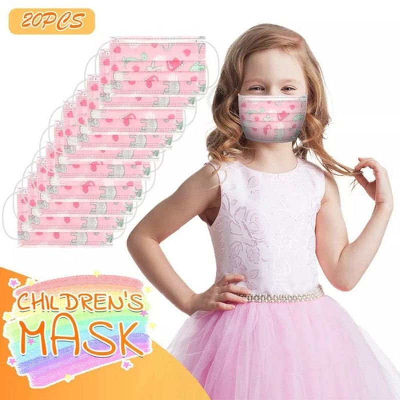 MASKER ANAK KARAKTER 3ply / MASKER Anak Disposable Mask isi 50pcs