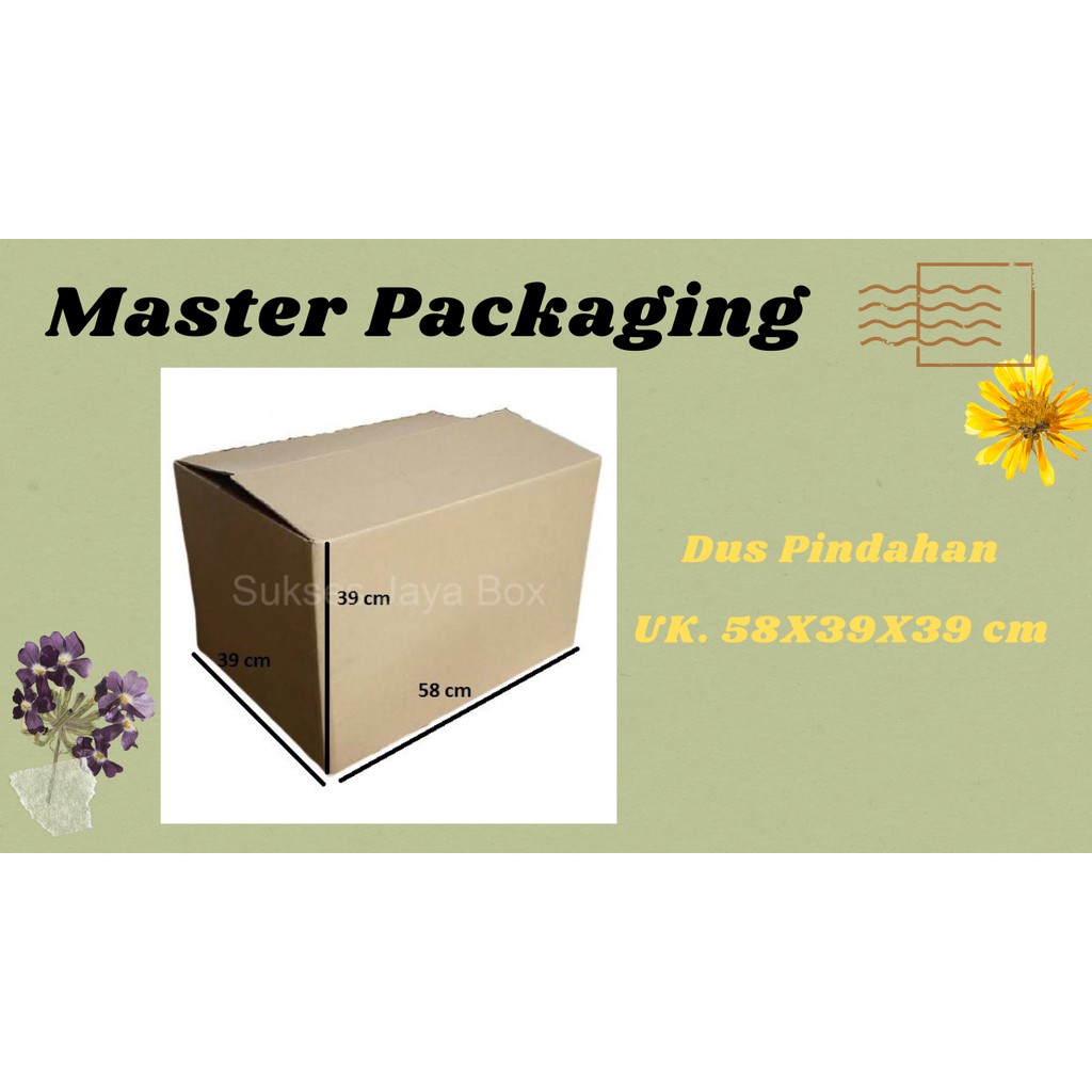 

KARDUS/DUS/KARTON/DUS PINDAHAN/KARDUS BESAR 58x39x39CM DOUBLEWALL KUAT