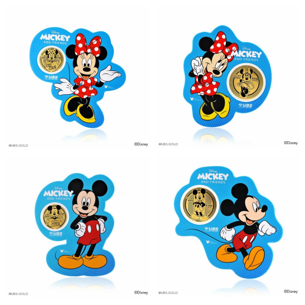 Logam Mulia Emas Batangan 24K UBS Mickey Minnie
