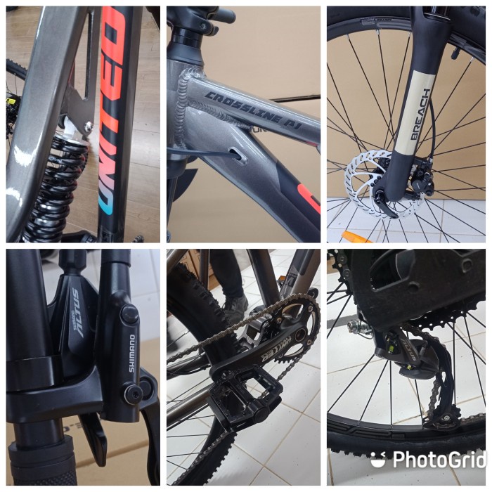 Sepeda Gunung MTB United Crossline P1 2020 Double Suspensi
