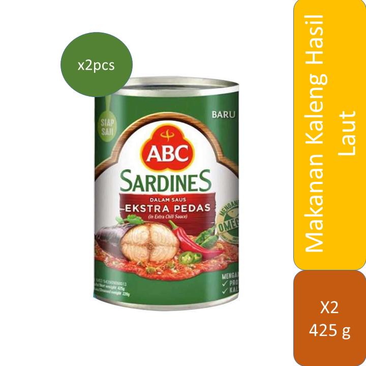 

ABC Sarden Saus Extra Pedas 425 g - 2 Pcs