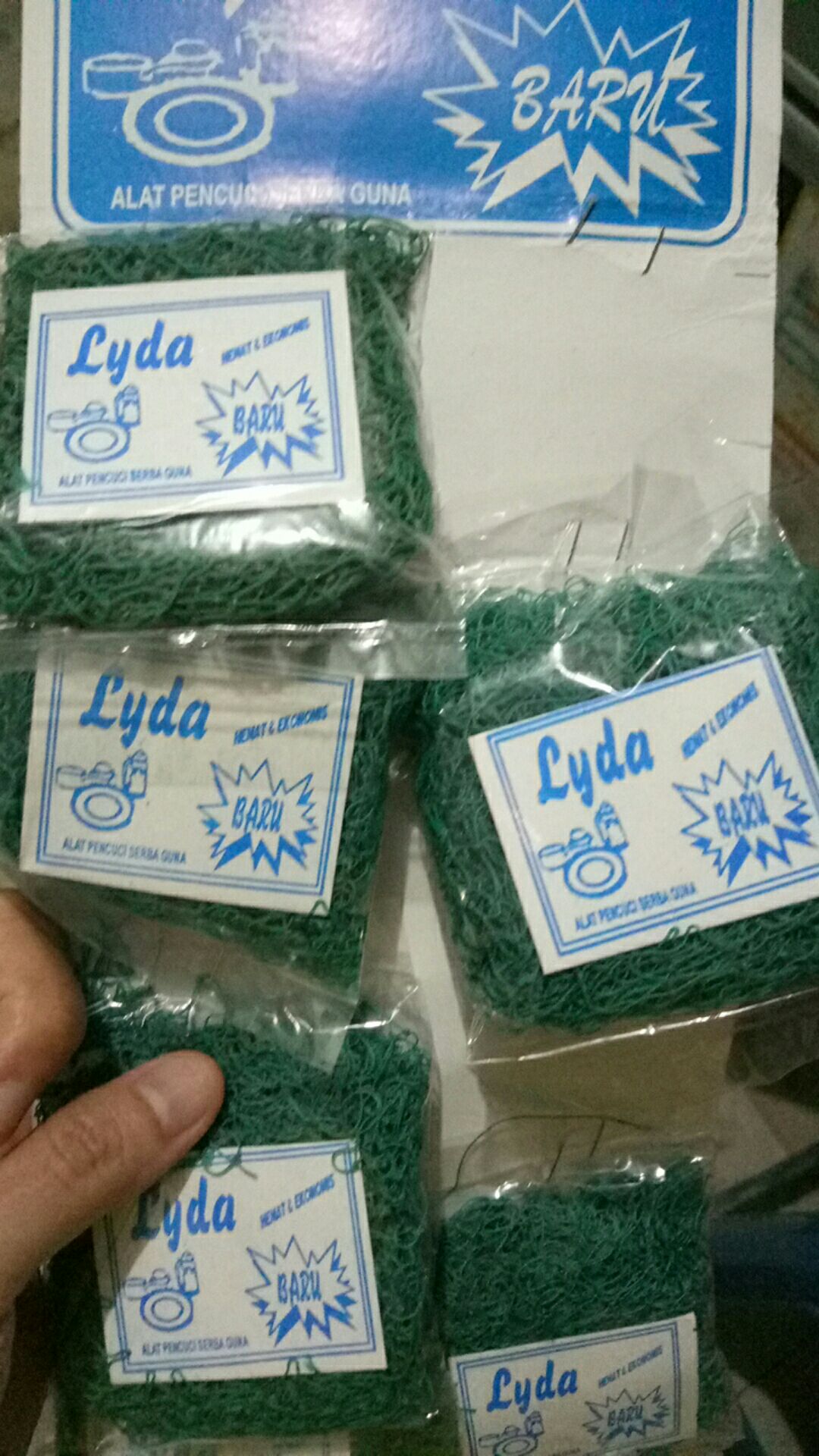 Sabut Cuci Piring Nylon Hijau