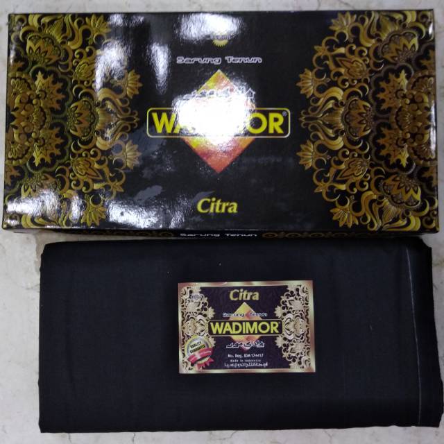 Sarung wadimor hitam polos pria