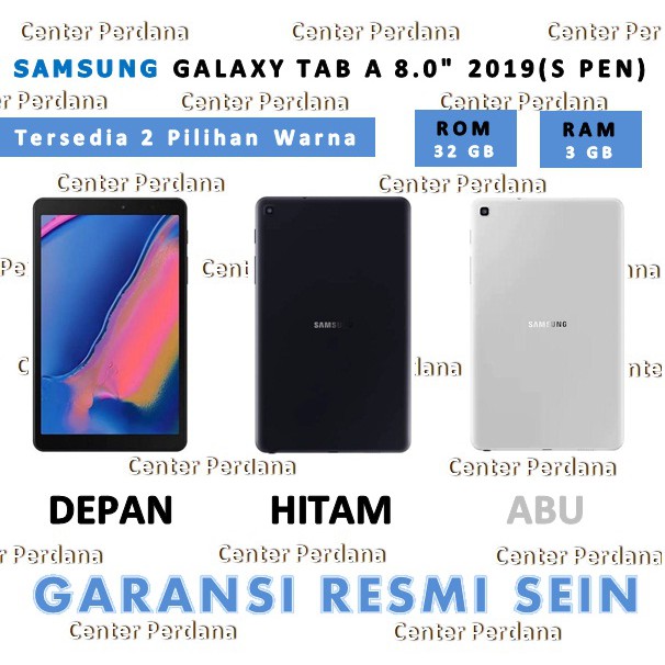 Samsung Galaxy Tab A 8.0 2019 RAM 3 GB ROM 32 GB Garansi