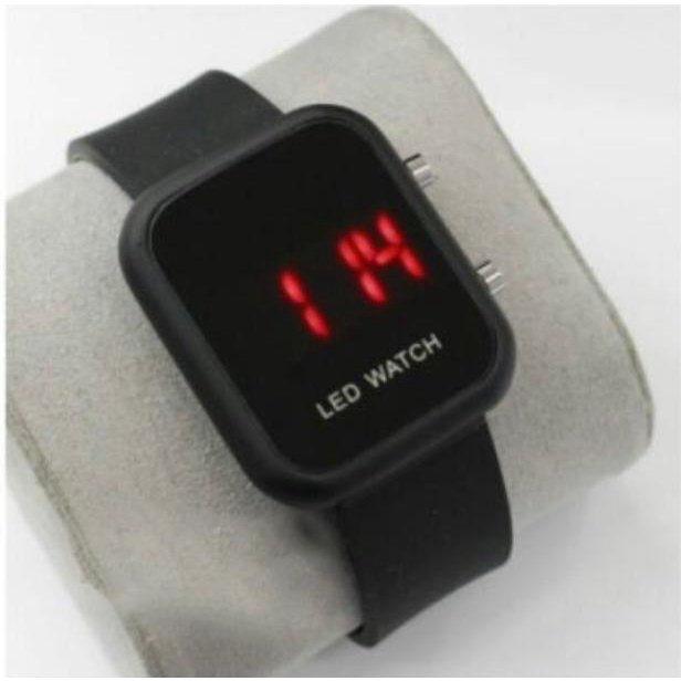 WBS JAM TANGAN WANITA / PRIA DIGITAL RUBBER LED WATCH IMPORT GROSIR ORIGINAL HIGH QUALITY JF087-HITAM - HITAM