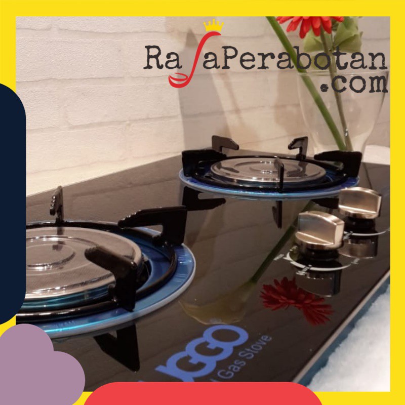 (GOSEND ONLY) KOMPOR SUGGO SG207| KOMPOR TANAM 2 TUNGKU | KOMPOR KACA TANAM DUA TUNGKU| KOMPOR SUGGO