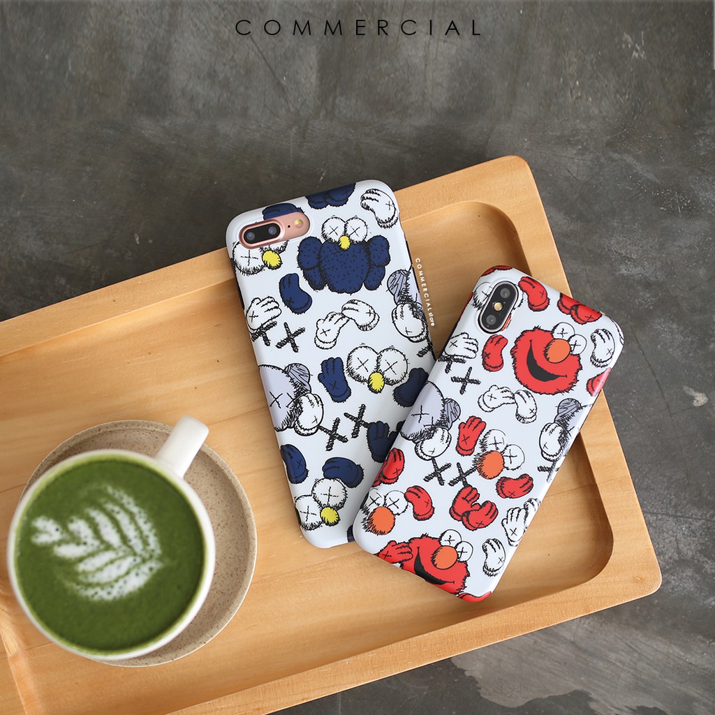 Sesame Street X Kaws Case iPhone All Series| Elmo Case Cookies Case