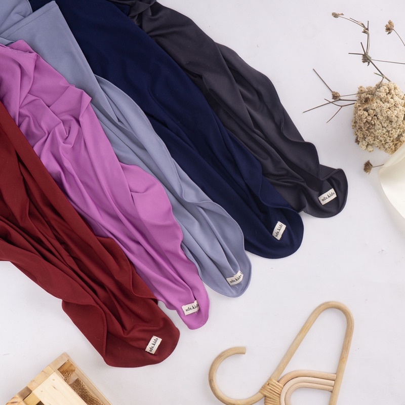 Pashmina Instan Hijab Pastan Anak Katun Rayon Premium 0-10 Tahun