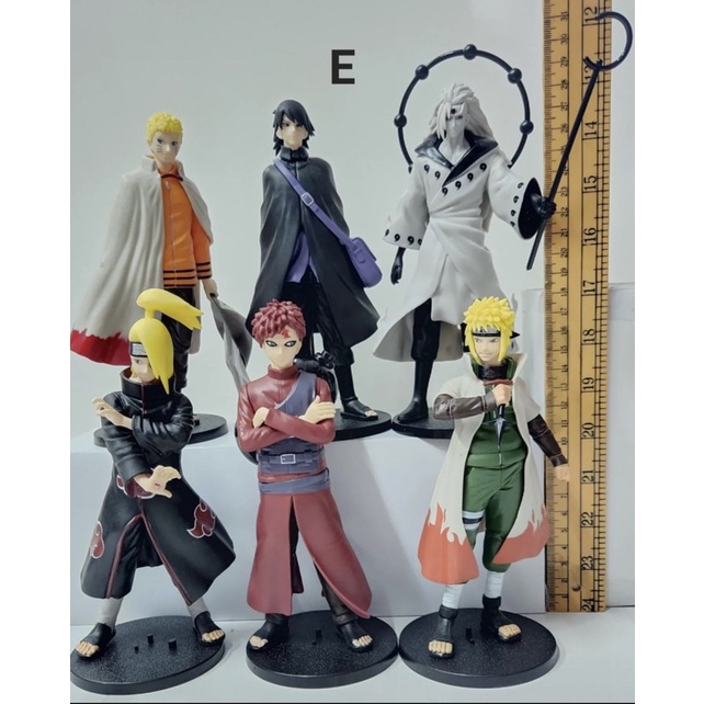 action figure naruto shippuden set besar isi 6 pc