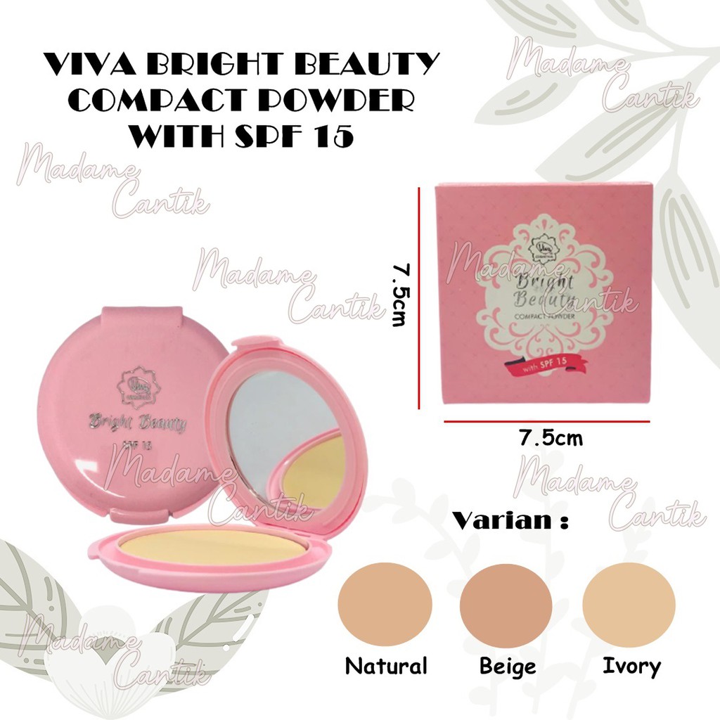 ✿ MADAME ✿ [ORIGINAL] VIVA BRIGHT  BEAUTY COMPACT POWDER SPF15 | BEDAK PADAT VIVA