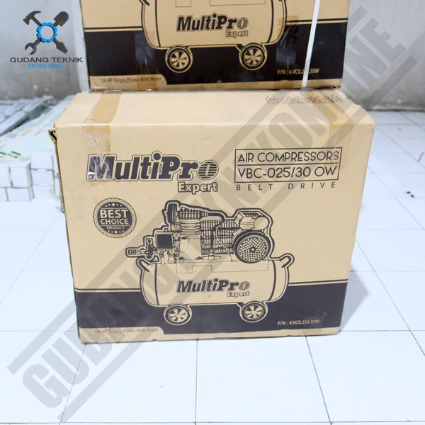 Kompresor Angin LISTRIK 30L MULTIPRO VBC025 1/4HP - Air Compressor 30 Liter Motor Listrik VBC 025 MULTIPRO VBC25/30OW