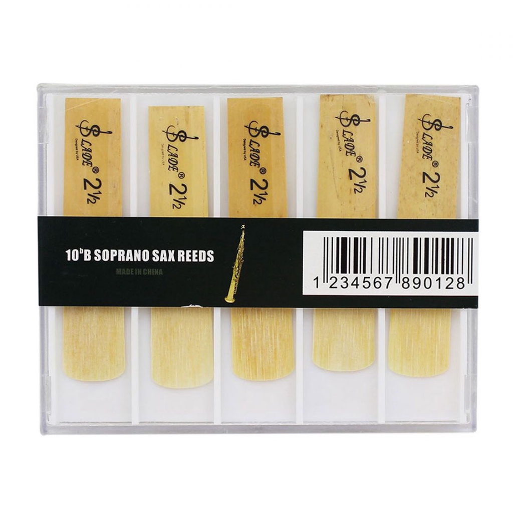 10pcs bB Sax Saxophone Kekuatan 2.5 Reed 2 1 / 2 Kualitas Tinggi