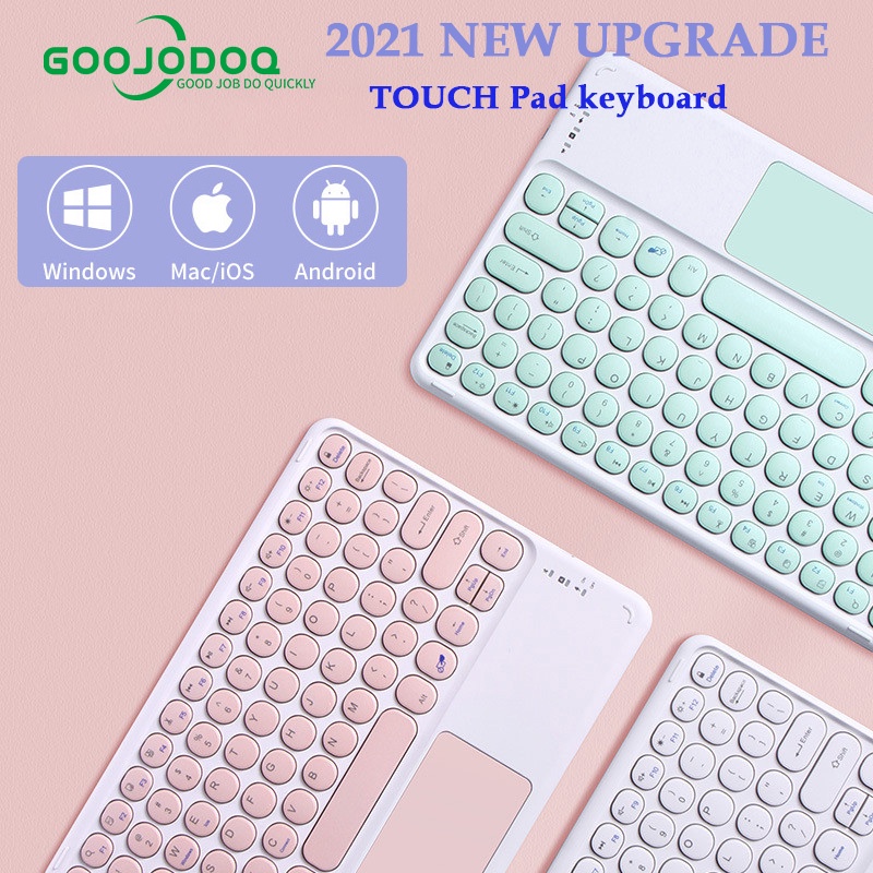 goojodoq Touchpad keyboard For iPad Pro11 mini6 air4 for Xiaomi Samsung Huawei Tablet Android IOS Windows Wireless Keyboard Mouse Suit