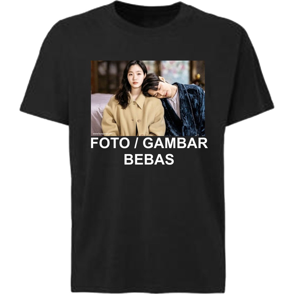 Kaos sablon foto desain bebas