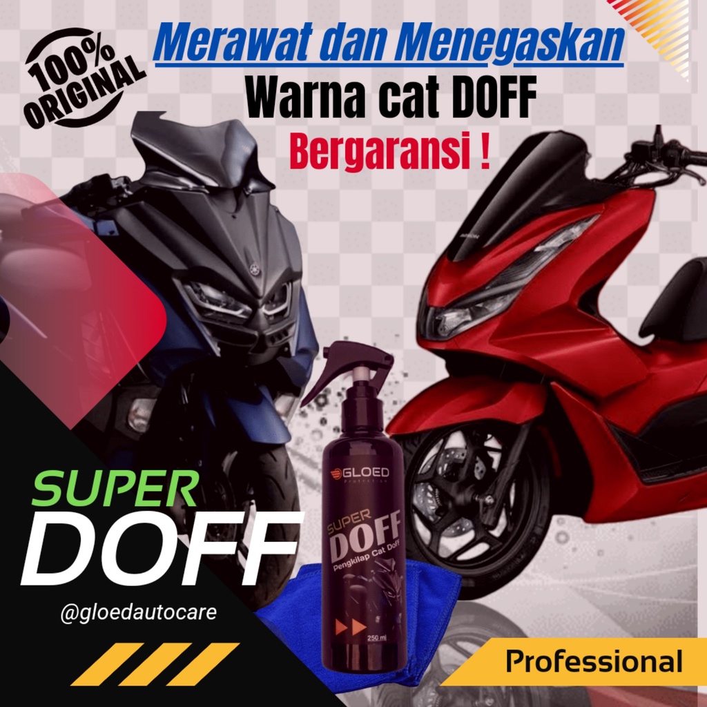 Gloed Spesialis pengkilap body motor mobil doff - matte wax poles motor