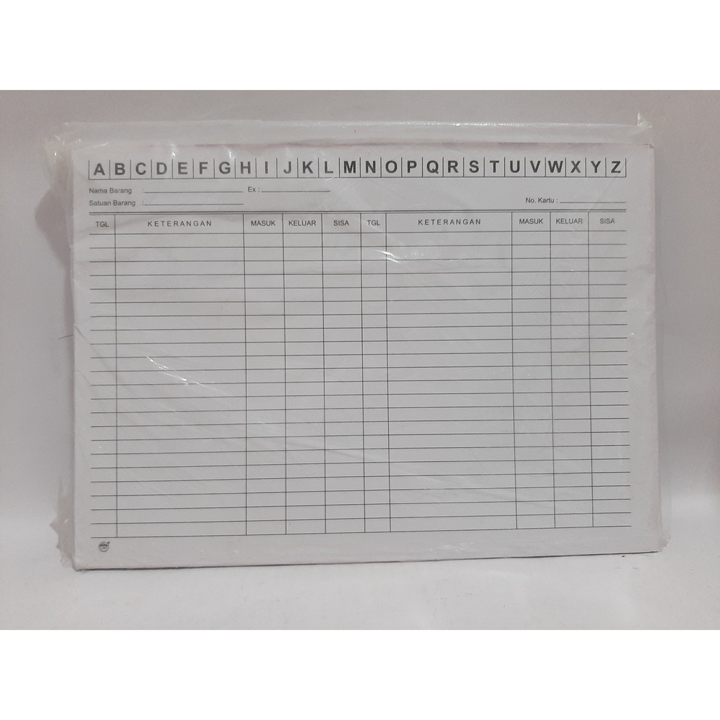 

Kartu Stok - Stock Card Lebar 100 Lembar