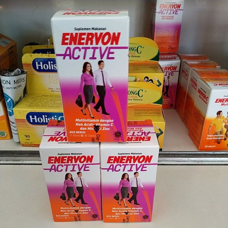 Jual Enervon Active 30 Tablet / Vitamin / Vitamin C / Suplemen / Daya