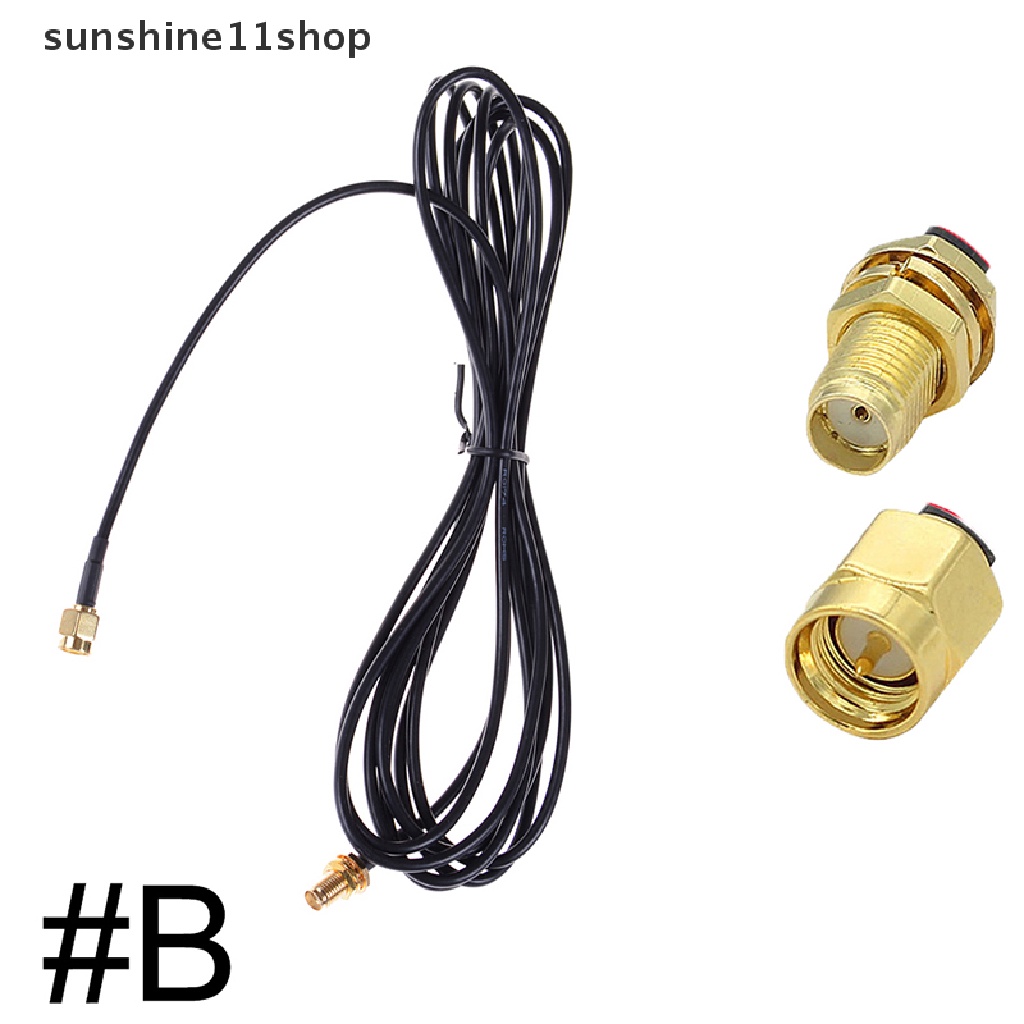 Sho Kabel Adapter Konektor Pigtail Coaxial SMA Male Ke Female Panjang 10M