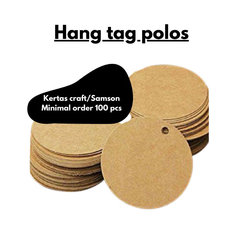 

Hang tag polos/ Hang tag kosong/ Hang tag custom murah