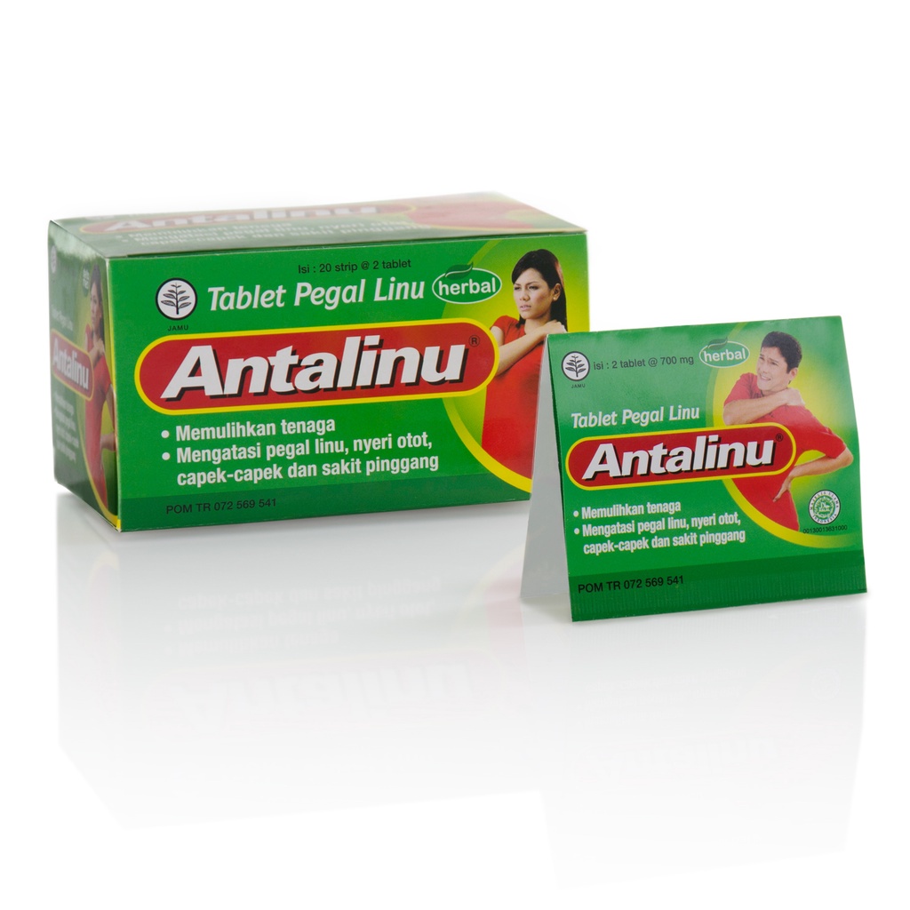 Bisa COD Antalinu Obat Tablet Pegal Linu 1 Box - Antalinu Herbal Isi 20 Strip - Antalinu Meredakan Nyeri Otot