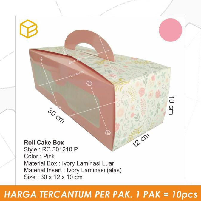 

Best Seller] Rc301210 - Roll Cake Box. Packaging. Cake Box - Merah Muda