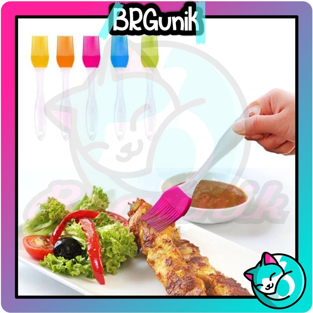 BRGUNIK Kuas Silikon Brush Mentega Saus Food Grade Oles Bumbu Roti Barbeque BBQ Kue Serbaguna R054