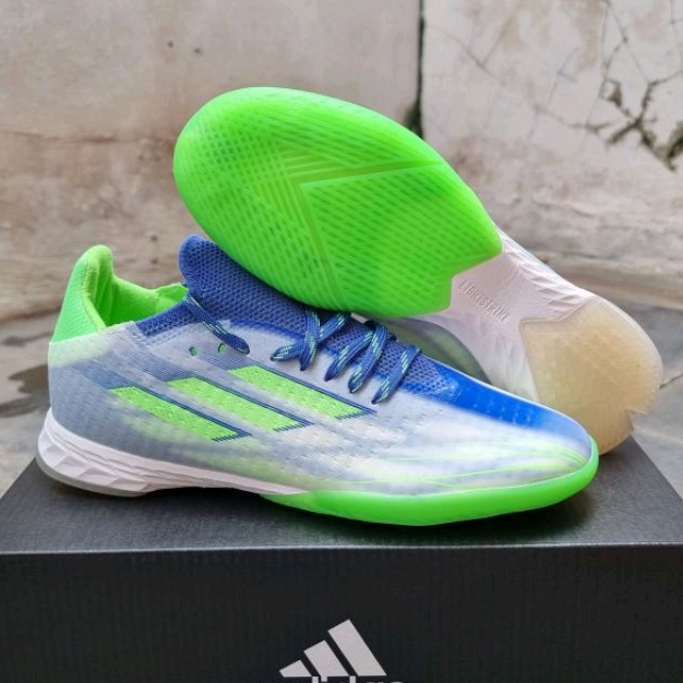 Sepatu Futsal Adidas Speedflow .1 White Navy ic-sepatu futsal-sepatu futsal adidas-futsal