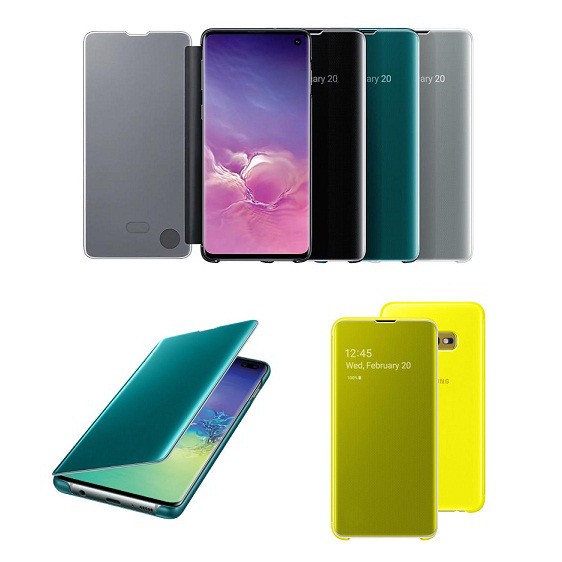 Flip cover S10E SAMSUNG Clear View Cover Galaxy S10e Flip Case Asli