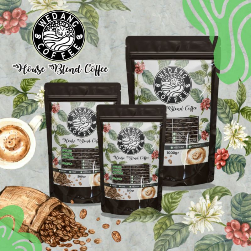 

Wedang Coffee BIJI KOPI BUBUK, Robusta Glagah LUMAJANG HOUSE BLEND 1 KG