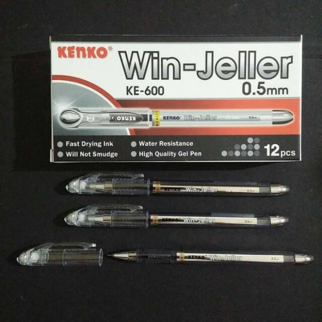 

Pulpen Gel Kenko Win-Jeller 0.5 mm Water Resistant Pen Gel