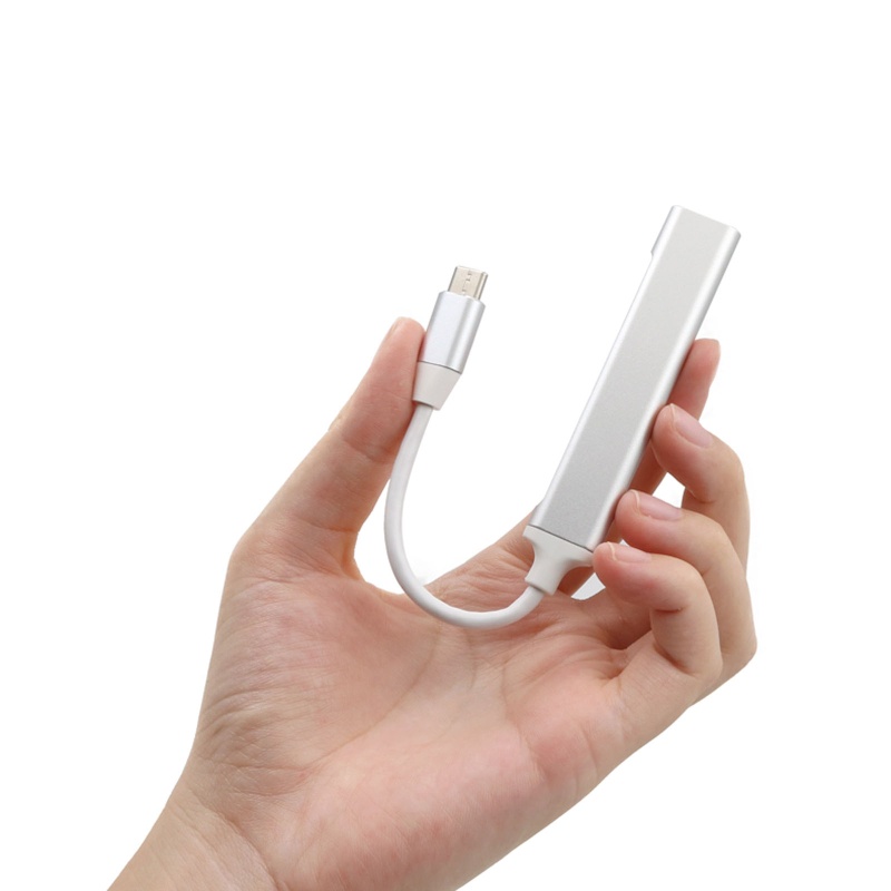 Cre Komputer Laptop Tablet 4port USB C HUB Tipe C Ke 3x USB 2.0+adaptor USB 3.0