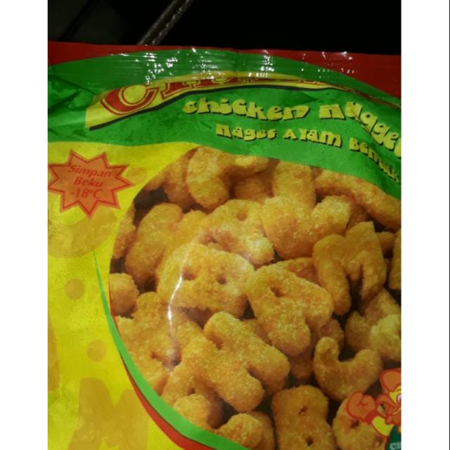 

Nugget Champ abc 250 gram ( nugget huruf )