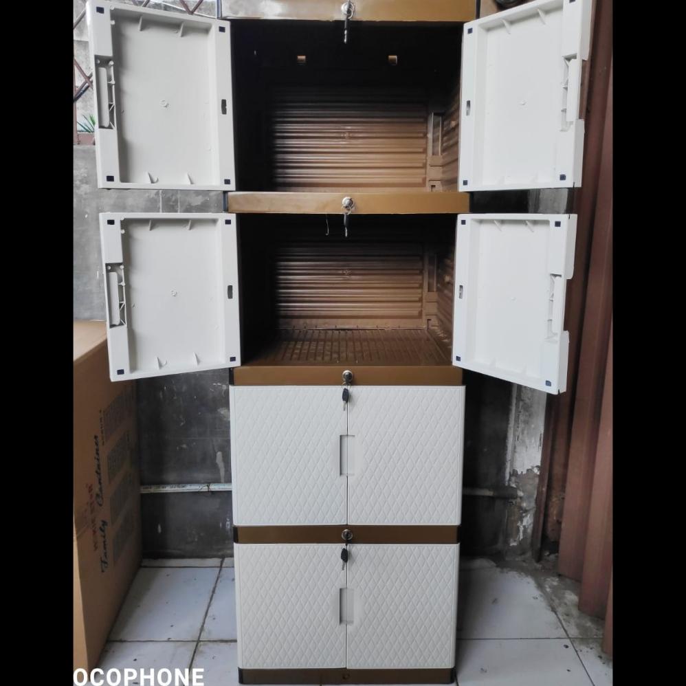 Lemari Baju Lemari Pakaian Lemari Plastik Lemari Bw Putih ., ,.