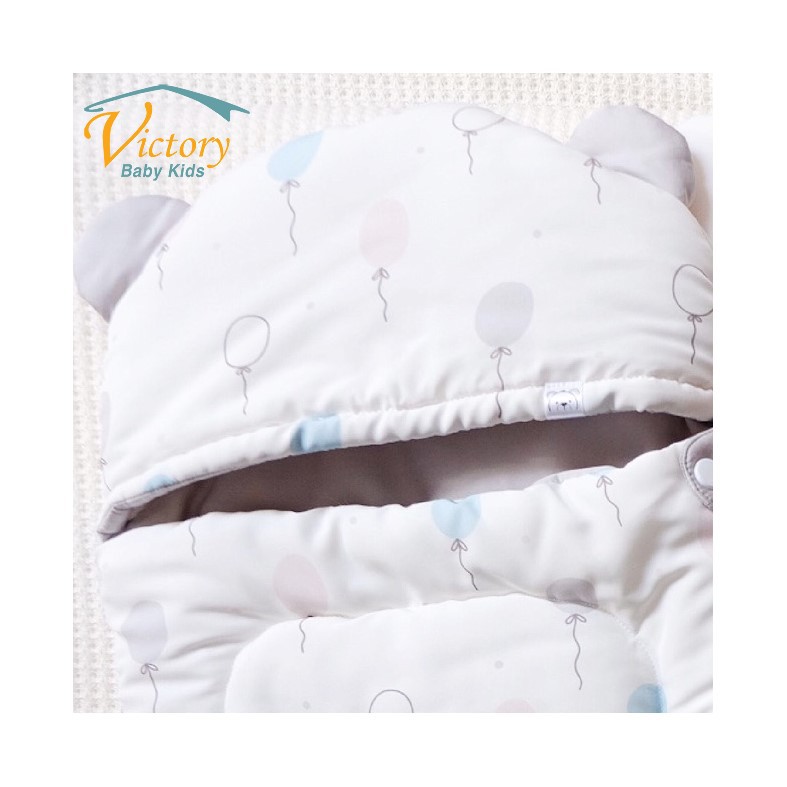 Cradle Doodle - Baby Cocoon Selimut Bayi Blue Ship