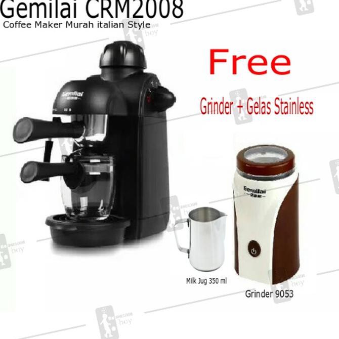 Gemilai Italian Coffee Maker 800W Home Espresso Cappucino Mesin Kopi