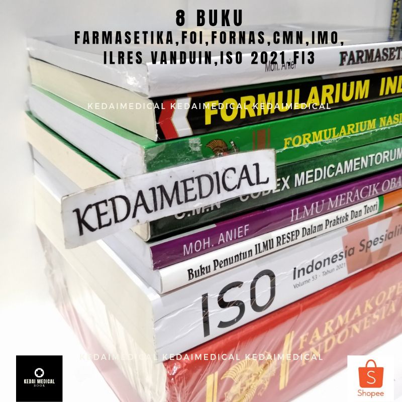 Paket 8 Farmasi ( Farmakope 3, FARMASETIKA,FOI,FORNAS, CMN, IMO , VANDUIN, ISO )
