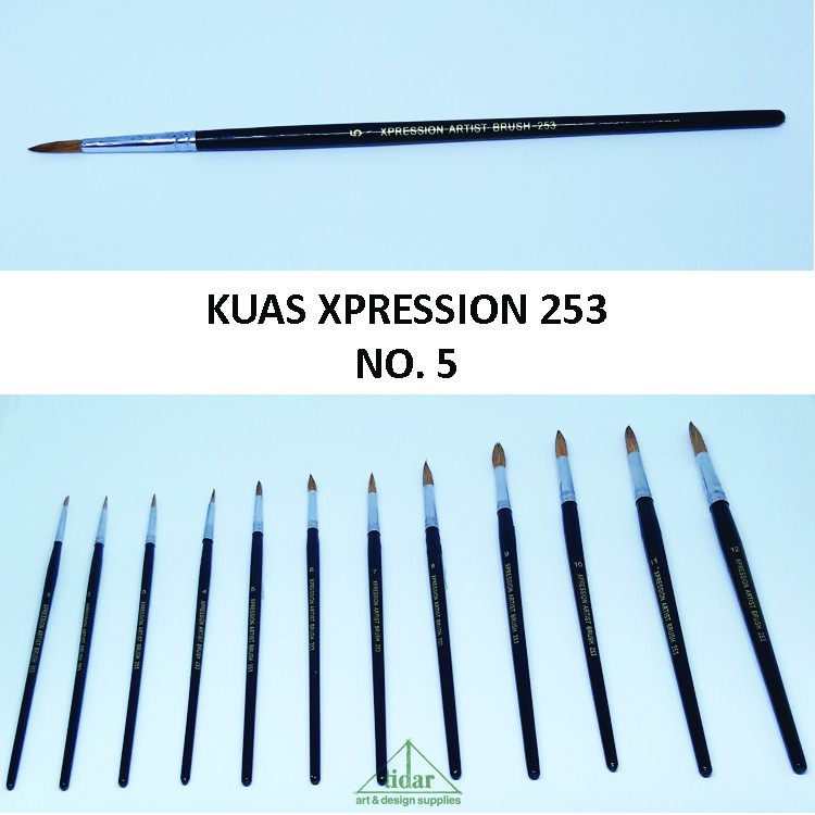 

[MR] Brush / Kuas Xpression 253 Round / Bulat No. 5