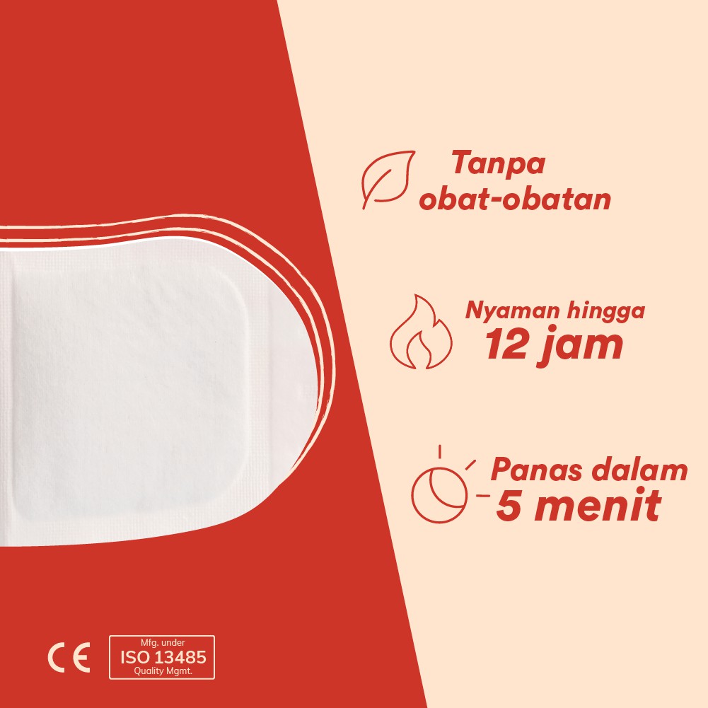 MenstruHeat | Kompres Hangat Haid -1 box/6 pcs | Produk Singapur terjual lebih dari 3juta | Termurah Image 3