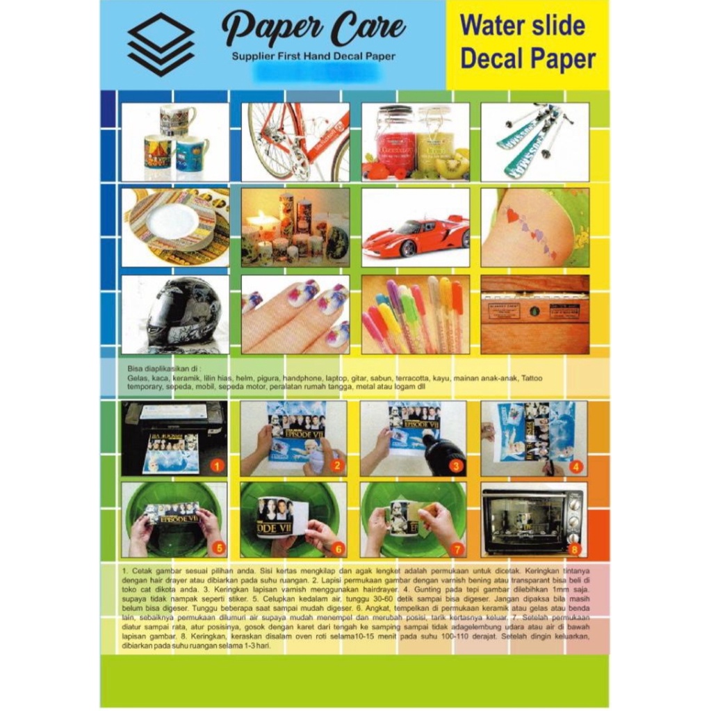 

Kertas decal transparan A3+