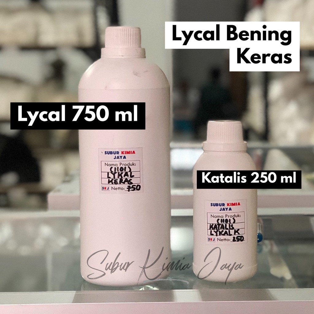

Resin Lycal Lical Bening Keras + Katalis 1 kg