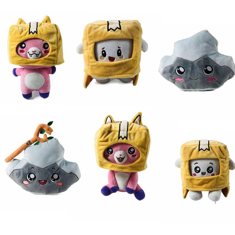 Lankybox Plush Toy Lankybox Foxy Plushies Dolls Removable Cartoon Robot Children Gift