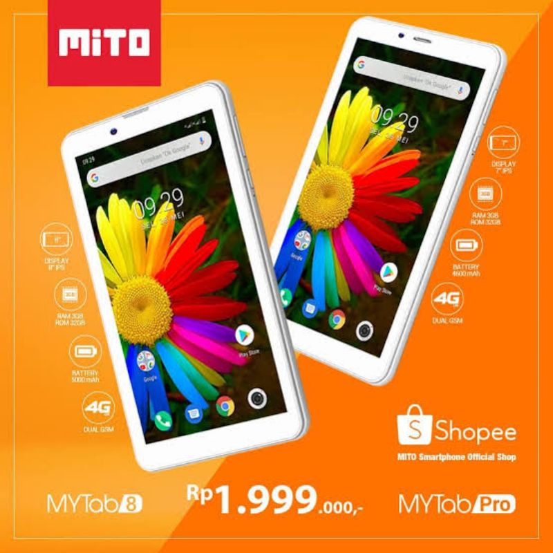 PROMO  MITO MYTAB PRO / TABLET 7inc T8 RAM 3/32GB