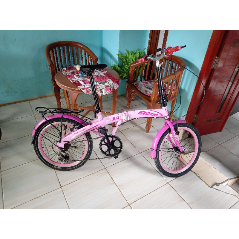 Exotic sepeda lipat dewasa 20 inch 6 speed bekas murah