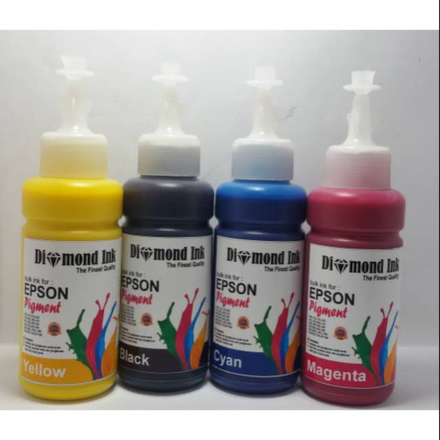 Promo Paket Tinta Pigment Epson Diamond Ink 1 Paket 4 Warna