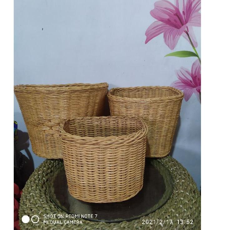[PROMO 0MH74] Keranjang Sepeda rotan / keranjang Sepeda / keranjang rotan / box rotan / keranjang se