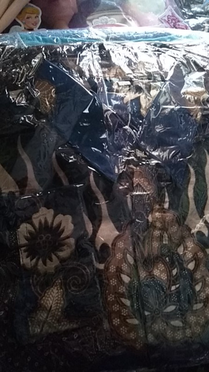 Baju Batik Pria Abadi Batik Jumbo Biru Navy M-6xl Kemeja Batik Pria Lengan Panjangterviral Di Shopee