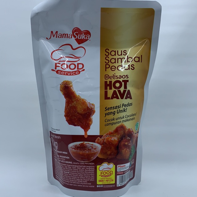 

Mama Suka Delisaos Hot Lava Sambal Pedas Refill 1 KILO